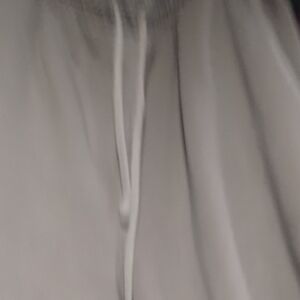 Gray Sweatpants with Drawstrings